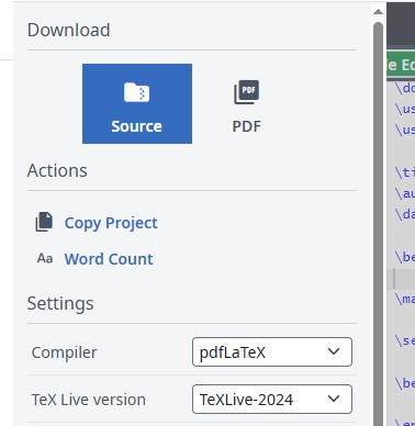 Overleaf import-export project